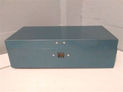 small metal antique combination lock box|Antique Lock Box Combination .